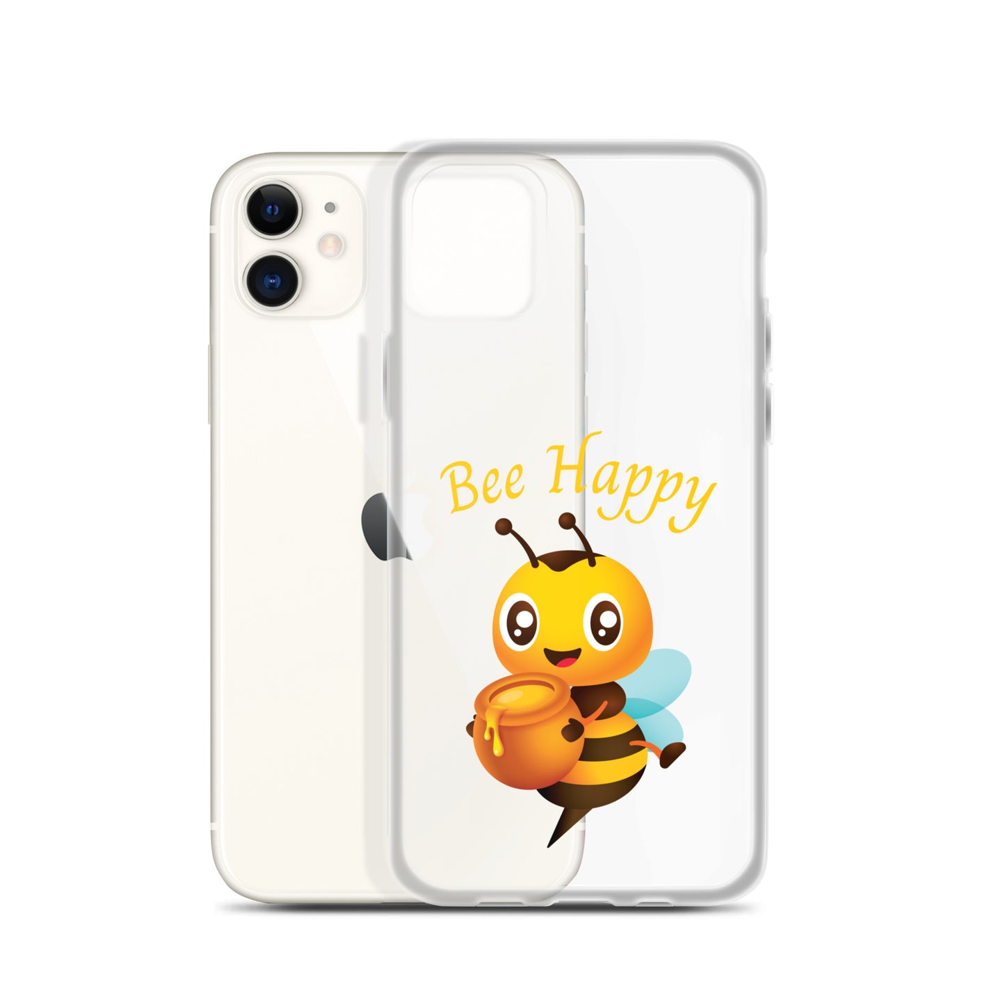 Clear Bee Happy Case for iPhone®