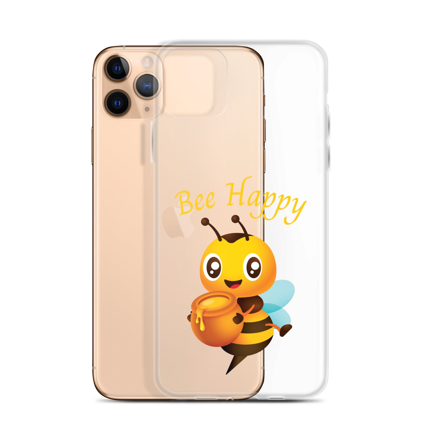 Clear Bee Happy Case for iPhone®