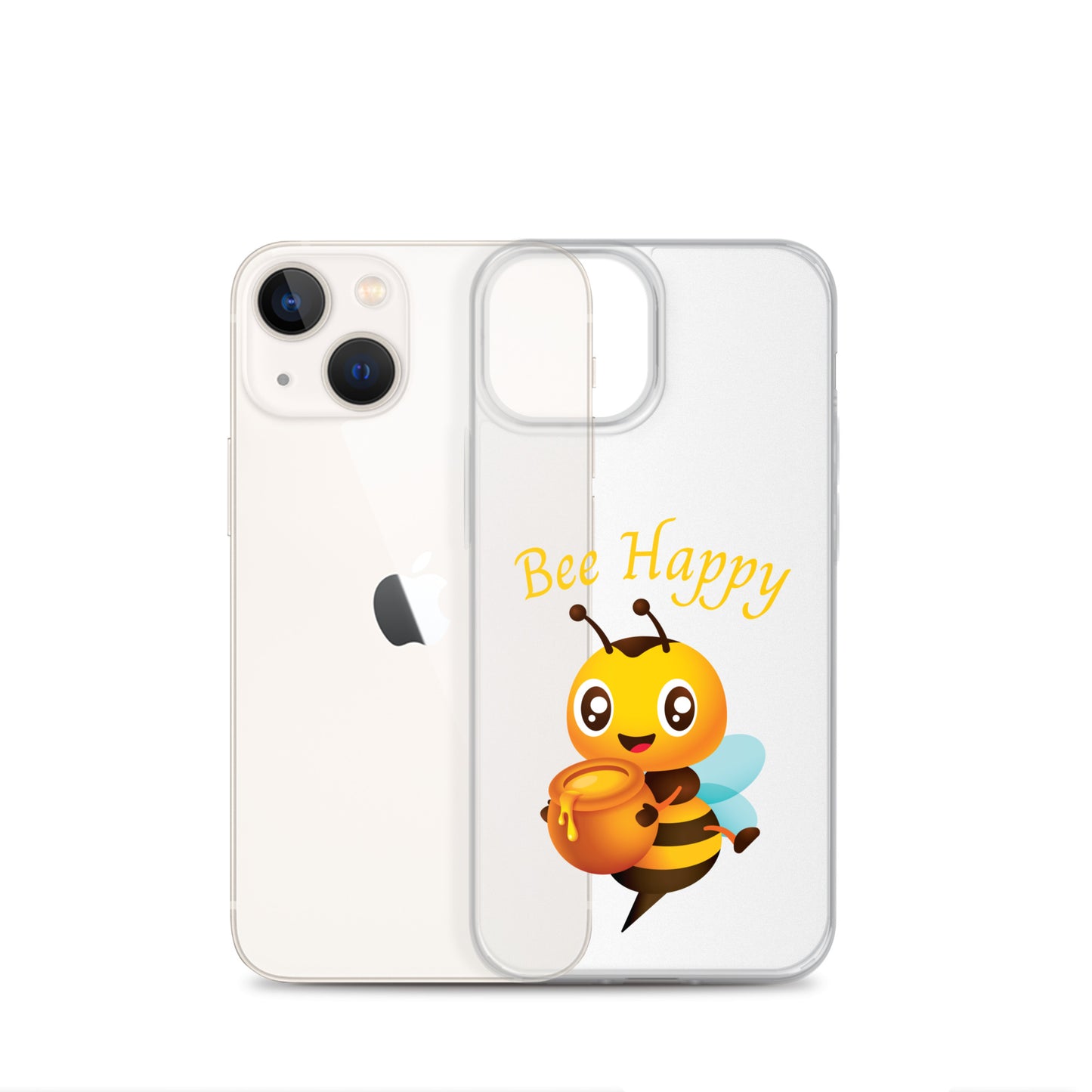 Clear Bee Happy Case for iPhone®