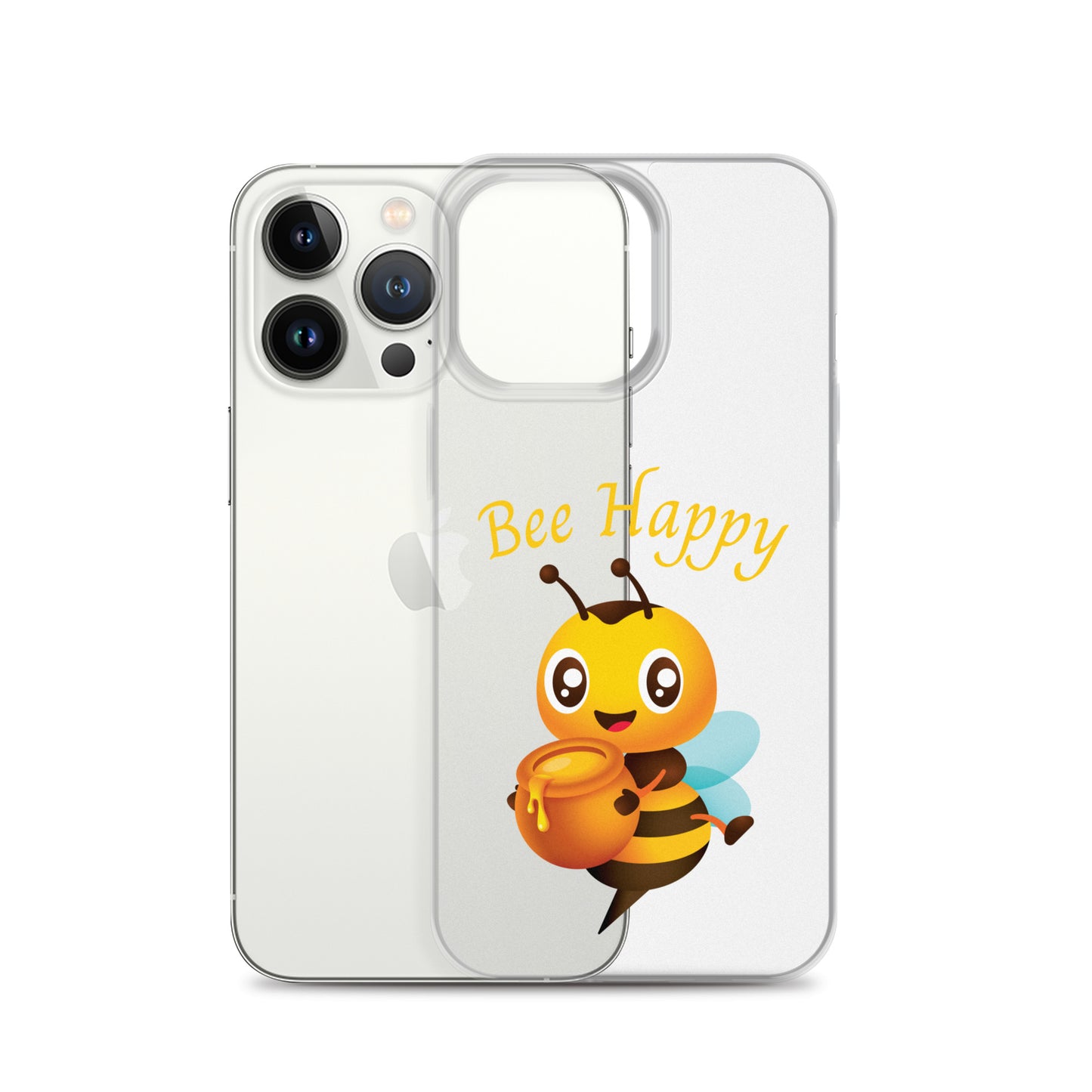 Clear Bee Happy Case for iPhone®