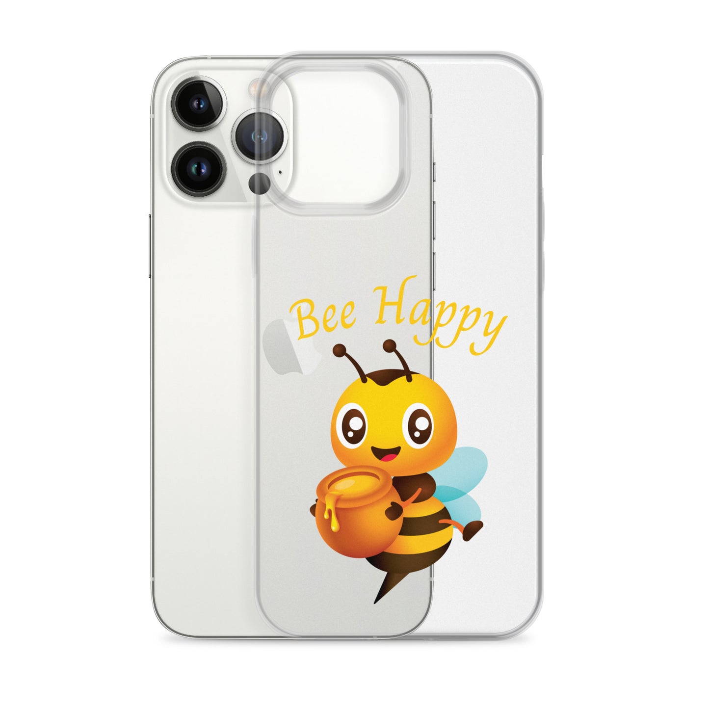 Clear Bee Happy Case for iPhone®