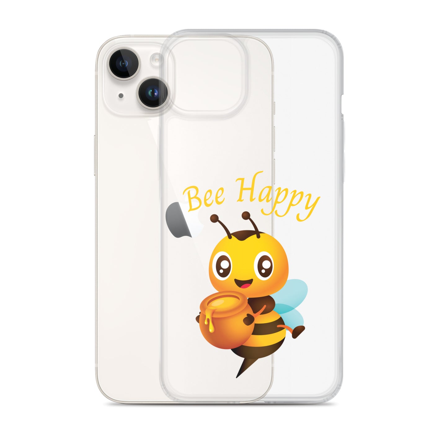 Clear Bee Happy Case for iPhone®