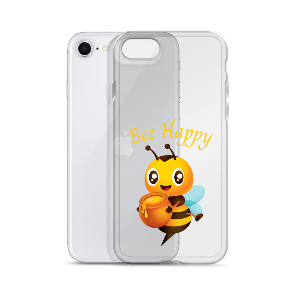 Clear Bee Happy Case for iPhone®