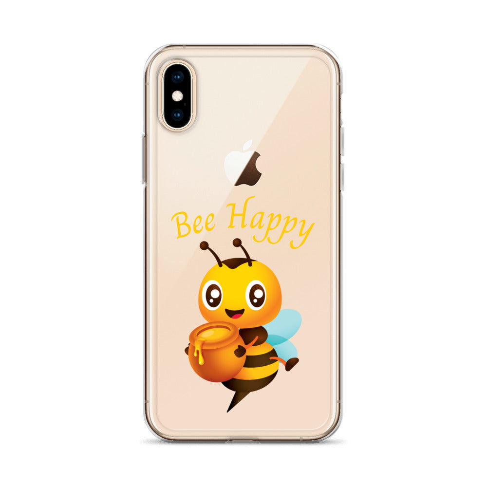 Clear Bee Happy Case for iPhone®