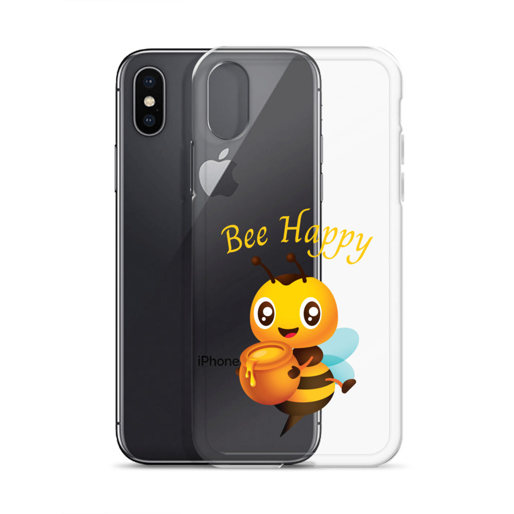 Clear Bee Happy Case for iPhone®