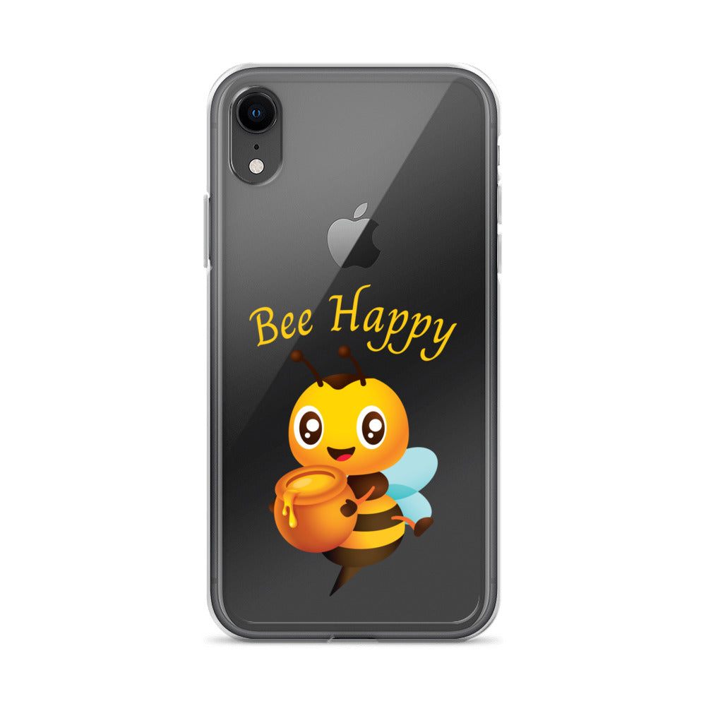 Clear Bee Happy Case for iPhone®