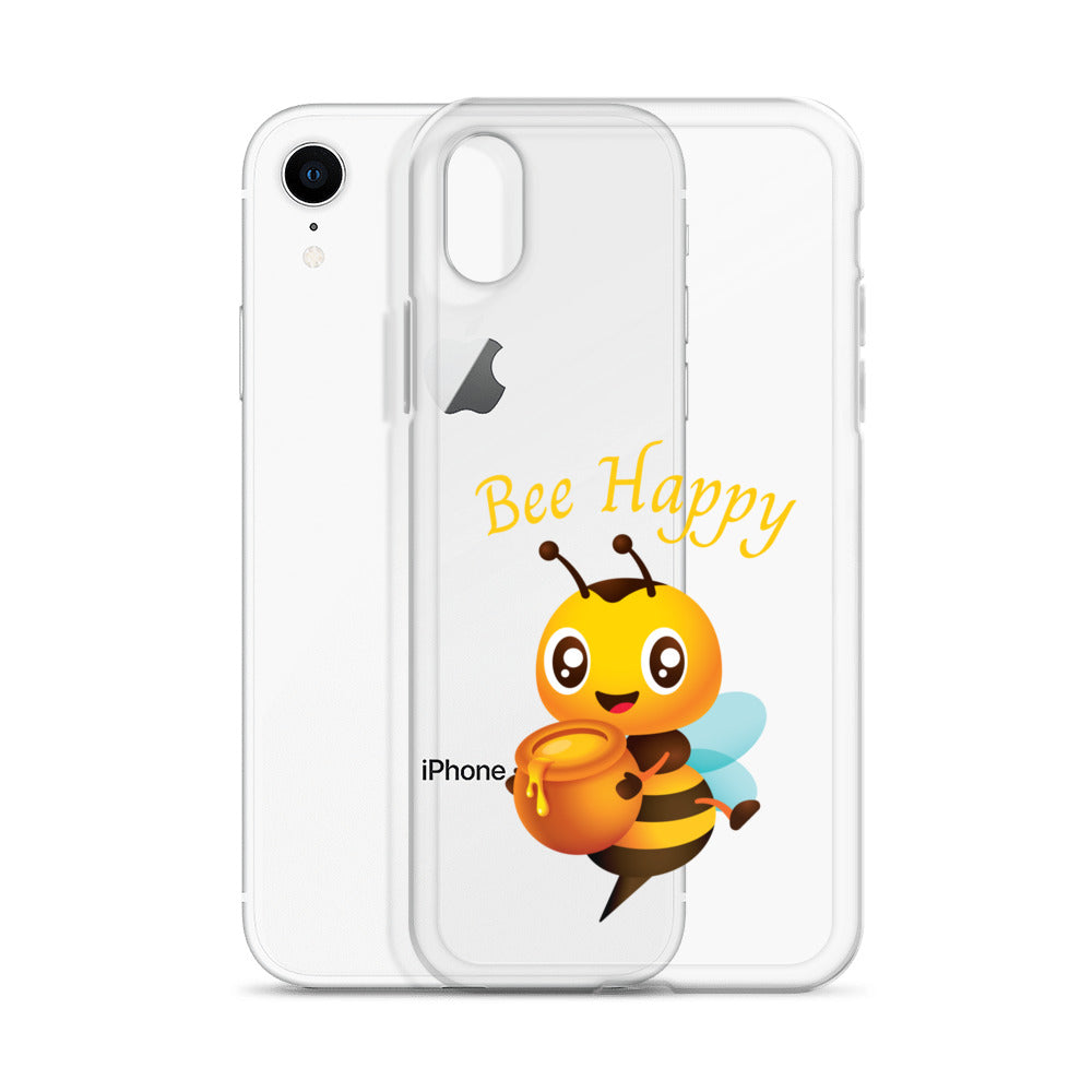 Clear Bee Happy Case for iPhone®