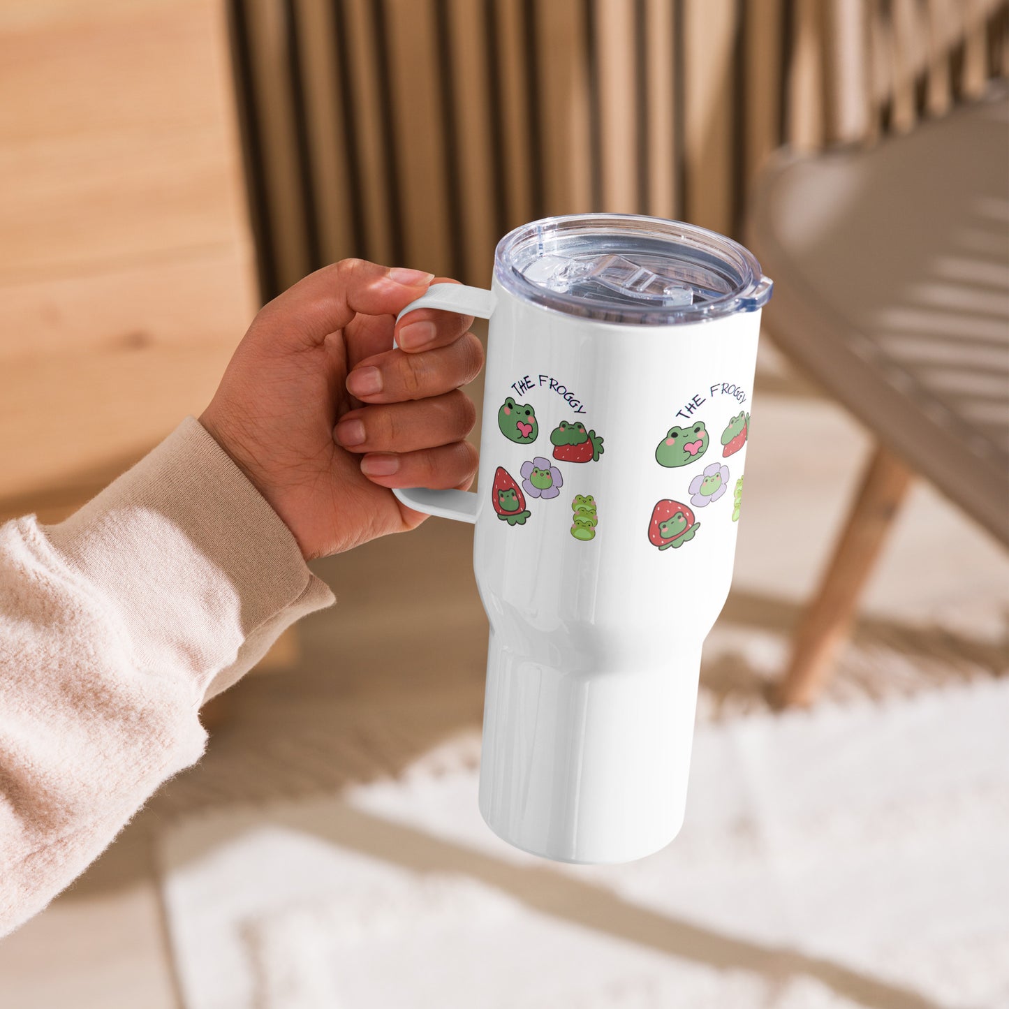 The Froggy Travel Mug with a Handle- FS design