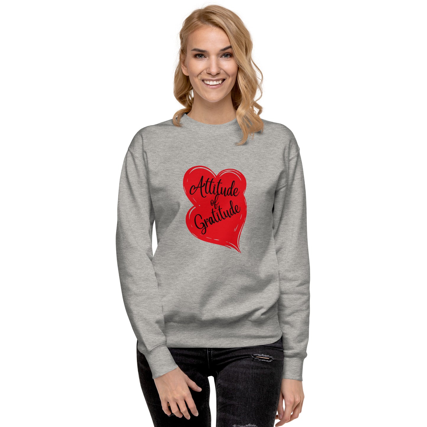 Unisex Attitude of Gratitude Premium Sweatshirt