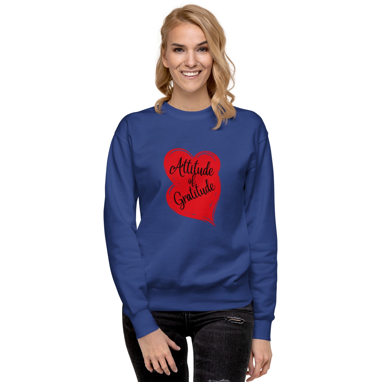 Unisex Attitude of Gratitude Premium Sweatshirt