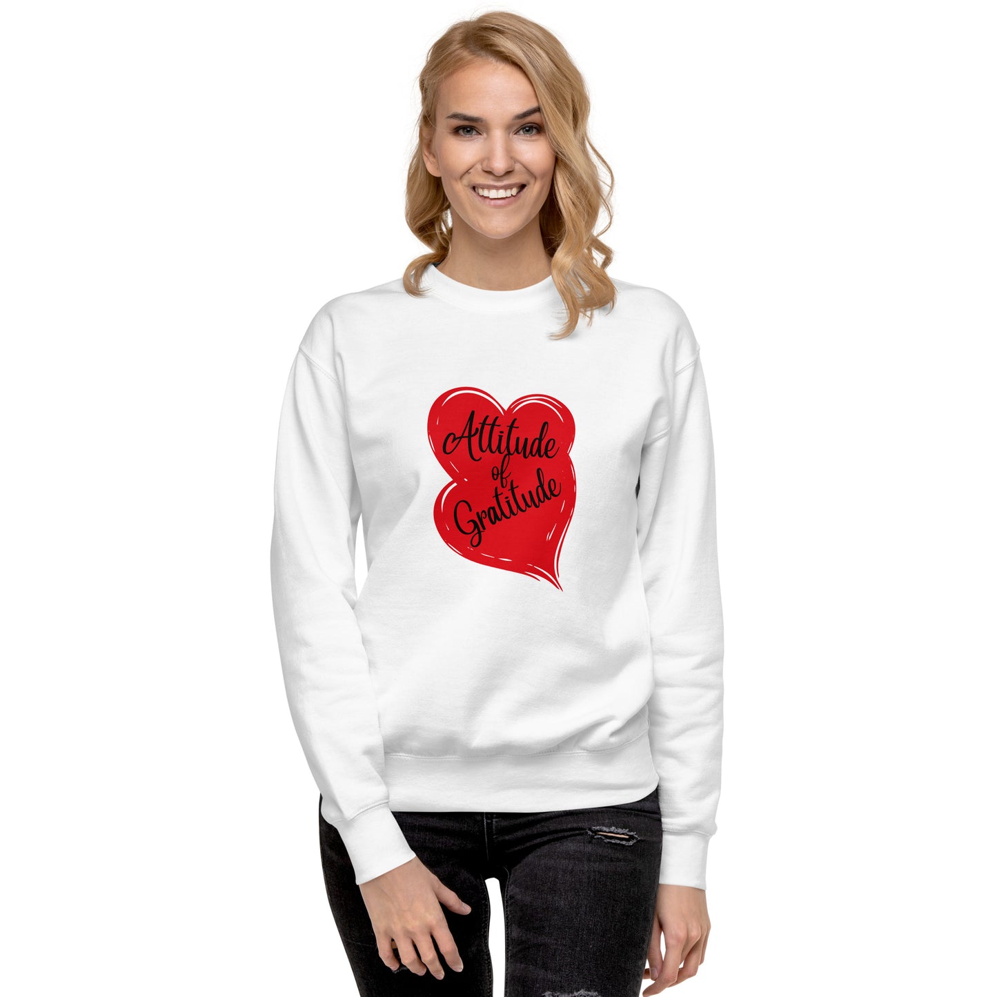 Unisex Attitude of Gratitude Premium Sweatshirt