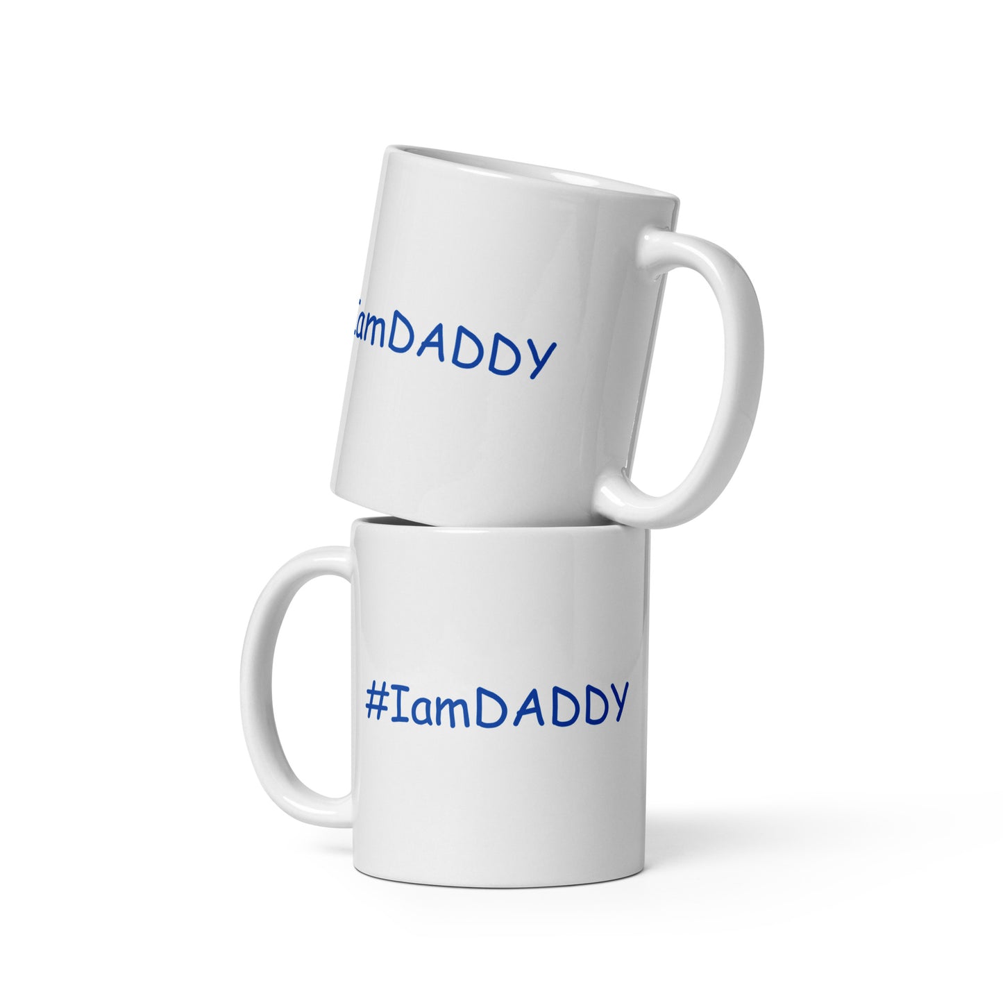 White Glossy #IamDaddy Mug