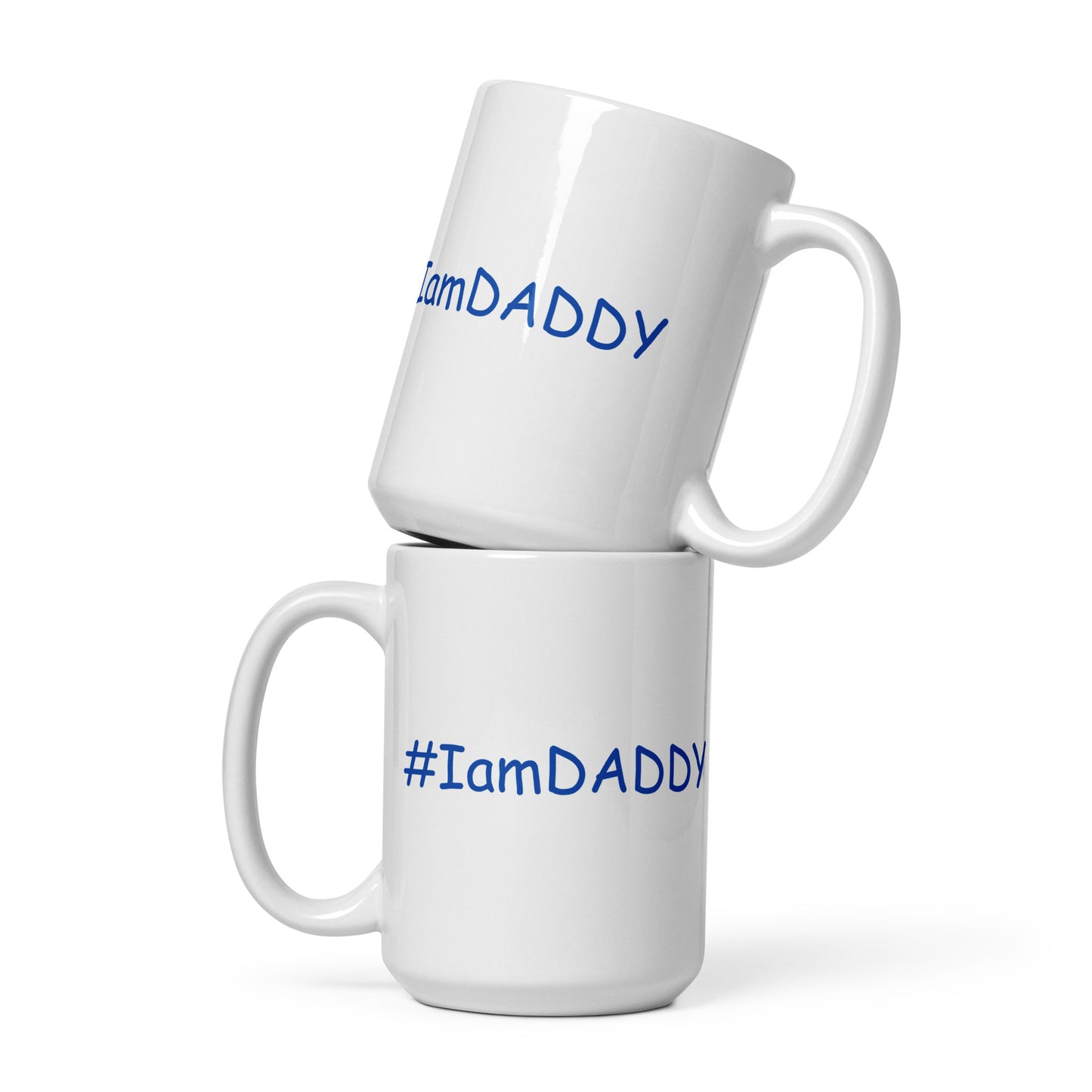 White Glossy #IamDaddy Mug