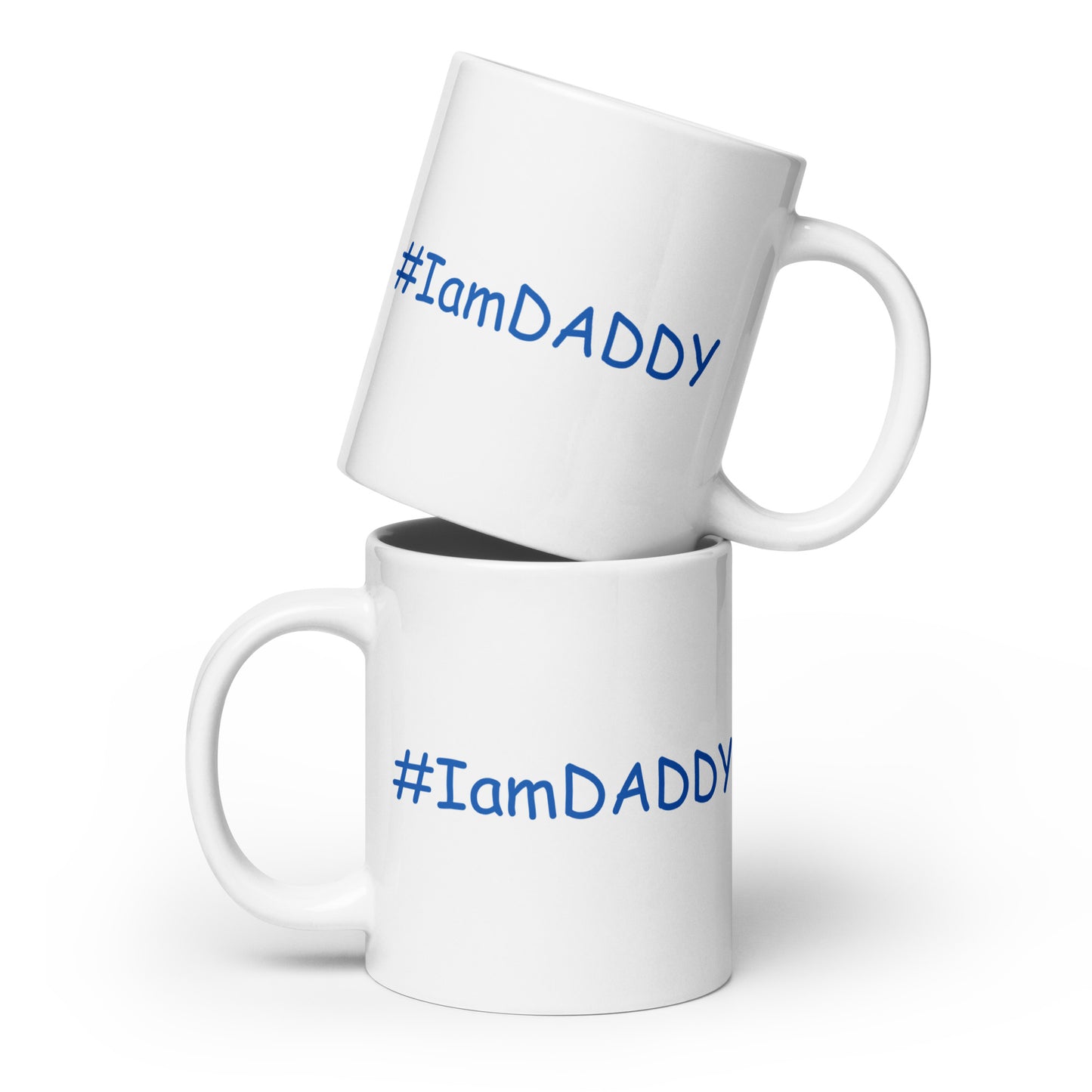 White Glossy #IamDaddy Mug