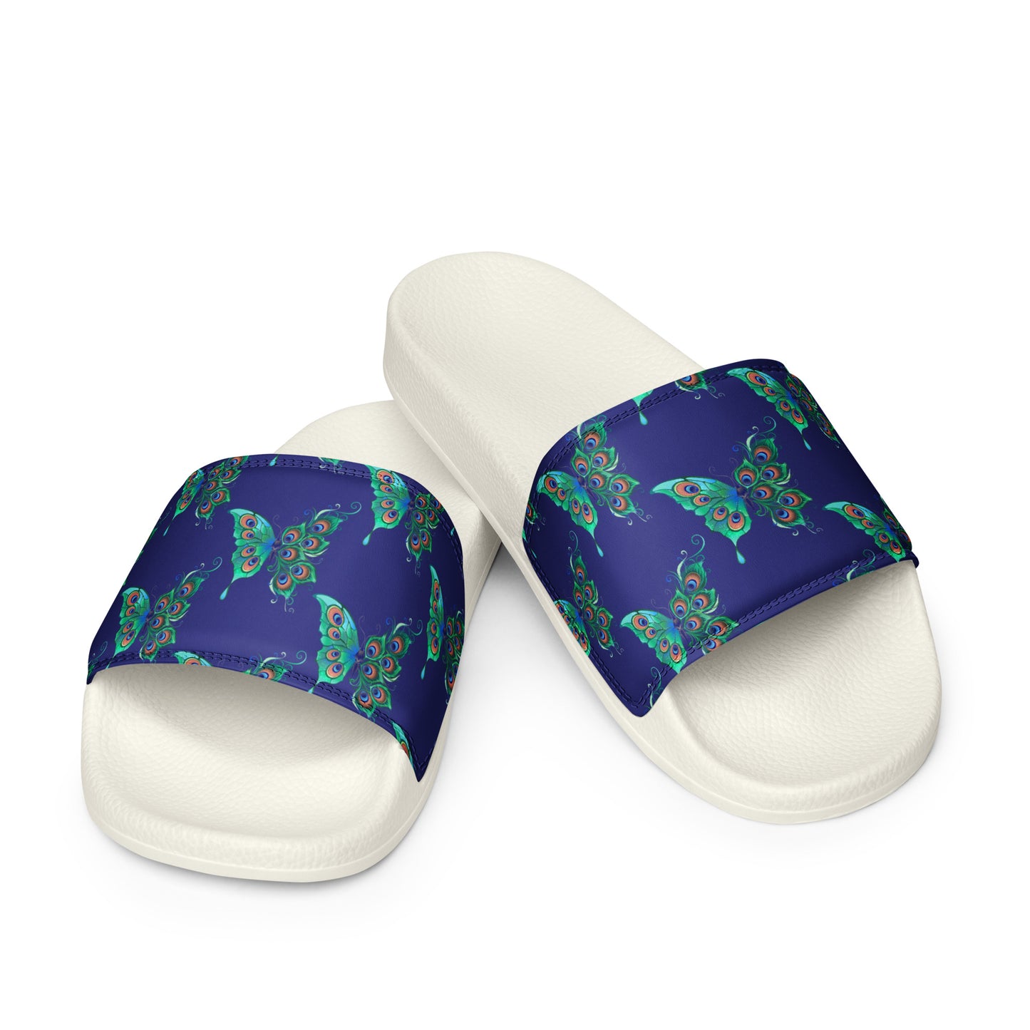 Women's Butterfly & Peacock Feather Slides